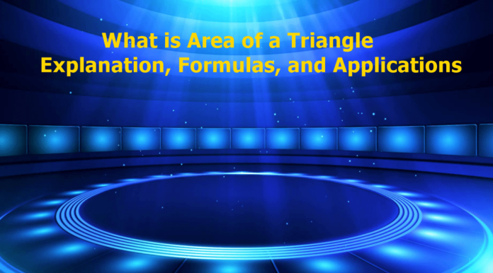 Area of a Triangle - Explanation, Formulas, and Applications