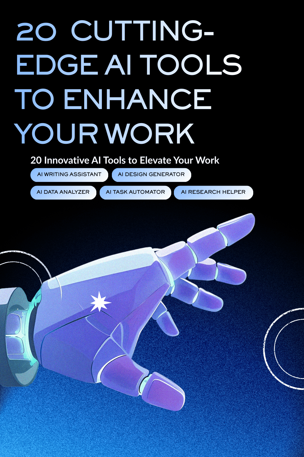 Top 20 Best Free AI Apps to Use Right Now (2026) Blue and Purple Modern AI Tools Pinterest Pin