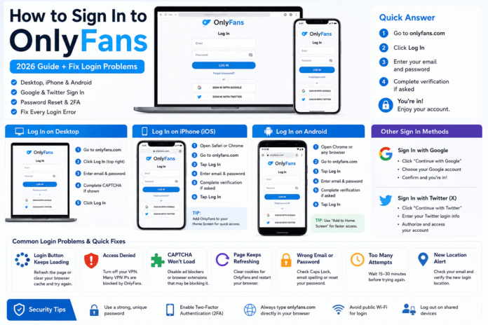 How to Log Into OnlyFans on Desktop How to Log Into OnlyFans on Desktop